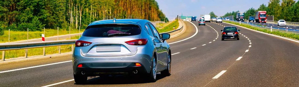 distancia de seguridad en la autovía 