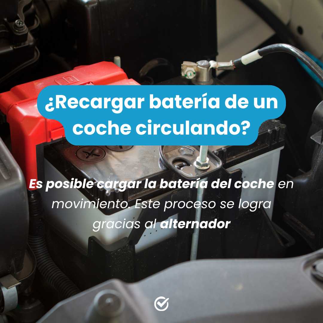 Cargar bateria del coche circulando